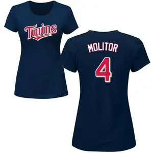 Women's Paul Molitor Minnesota Twins Roster Name & Number T-Shirt - Navy