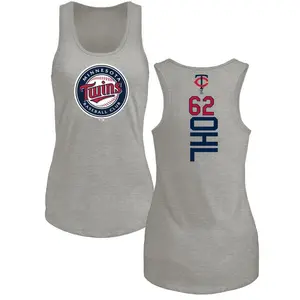 Women's Pierson Ohl Minnesota Twins Backer Tri-Blend Tank Top - Ash