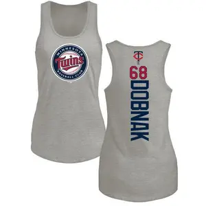 Women's Randy Dobnak Minnesota Twins Backer Tri-Blend Tank Top - Ash