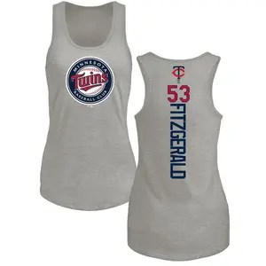Women's Ryan Fitzgerald Minnesota Twins Backer Tri-Blend Tank Top - Ash