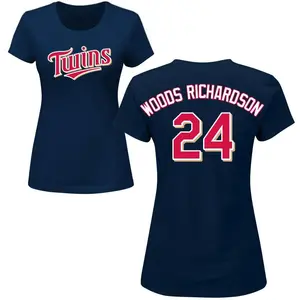 Women's Simeon Woods Richardson Minnesota Twins Roster Name & Number T-Shirt - Navy
