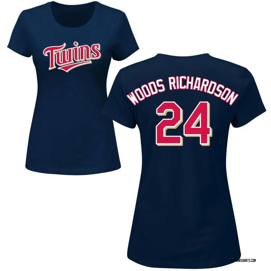 Women's Simeon Woods Richardson Minnesota Twins Roster Name & Number T-Shirt - Navy