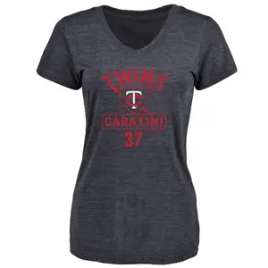 Women's Victor Caratini Minnesota Twins Base Runner Tri-Blend T-Shirt - Navy
