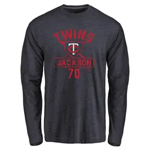 Youth Alex Jackson Minnesota Twins Base Runner Tri-Blend Long Sleeve T-Shirt - Navy