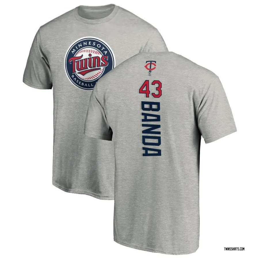 Youth Anthony Banda Minnesota Twins Backer T-Shirt - Ash