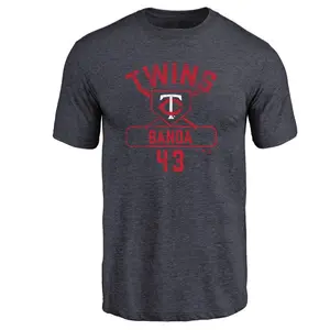 Youth Anthony Banda Minnesota Twins Base Runner Tri-Blend T-Shirt - Navy