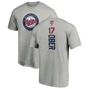 Youth Bailey Ober Minnesota Twins Backer T-Shirt - Ash