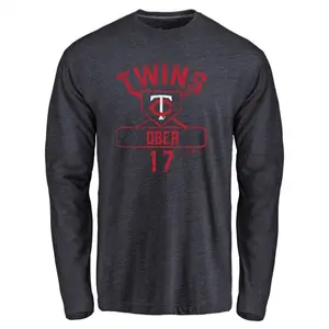 Youth Bailey Ober Minnesota Twins Base Runner Tri-Blend Long Sleeve T-Shirt - Navy