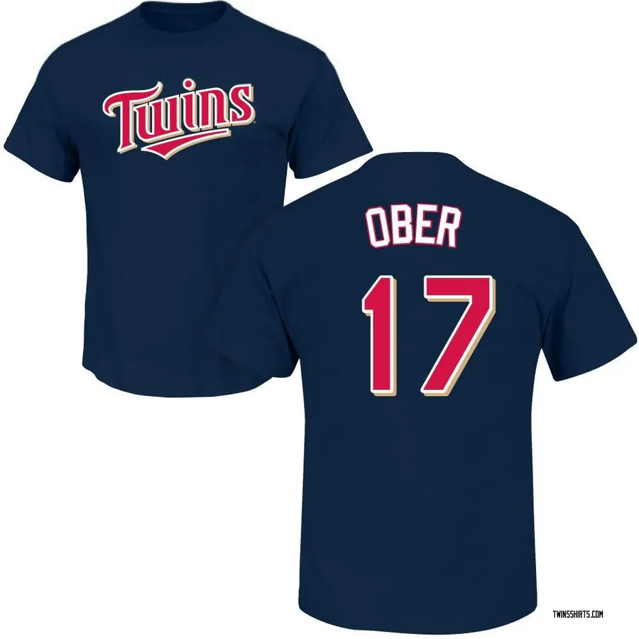 Youth Bailey Ober Minnesota Twins Roster Name & Number T-Shirt - Navy