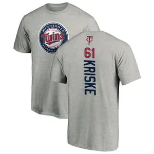Youth Brooks Kriske Minnesota Twins Backer T-Shirt - Ash