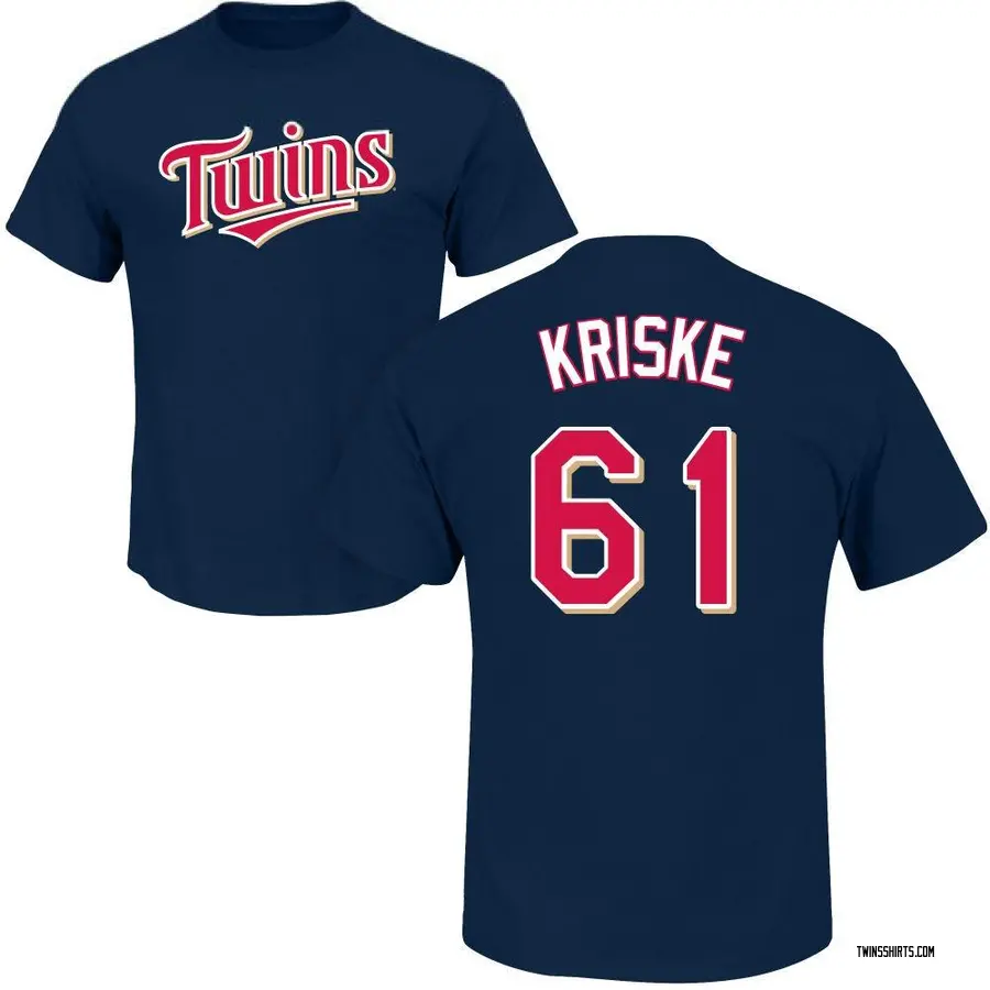 Youth Brooks Kriske Minnesota Twins Roster Name & Number T-Shirt - Navy