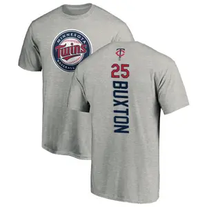 Youth Byron Buxton Minnesota Twins Backer T-Shirt - Ash
