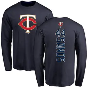 Youth Cole Sands Minnesota Twins Backer Long Sleeve T-Shirt - Navy