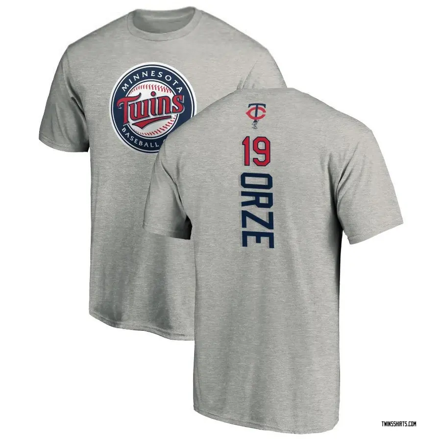 Youth Eric Orze Minnesota Twins Backer T-Shirt - Ash
