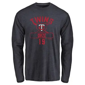 Youth Eric Orze Minnesota Twins Base Runner Tri-Blend Long Sleeve T-Shirt - Navy