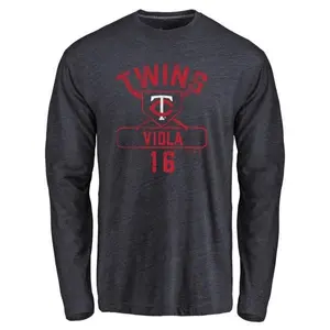 Youth Frank Viola Minnesota Twins Base Runner Tri-Blend Long Sleeve T-Shirt - Navy