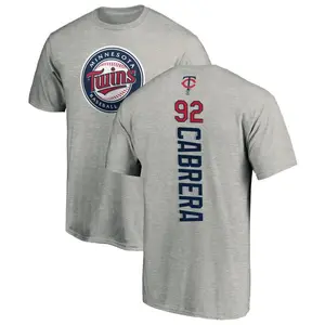 Youth Genesis Cabrera Minnesota Twins Backer T-Shirt - Ash