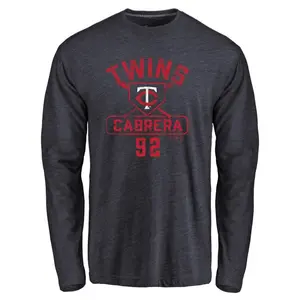 Youth Genesis Cabrera Minnesota Twins Base Runner Tri-Blend Long Sleeve T-Shirt - Navy