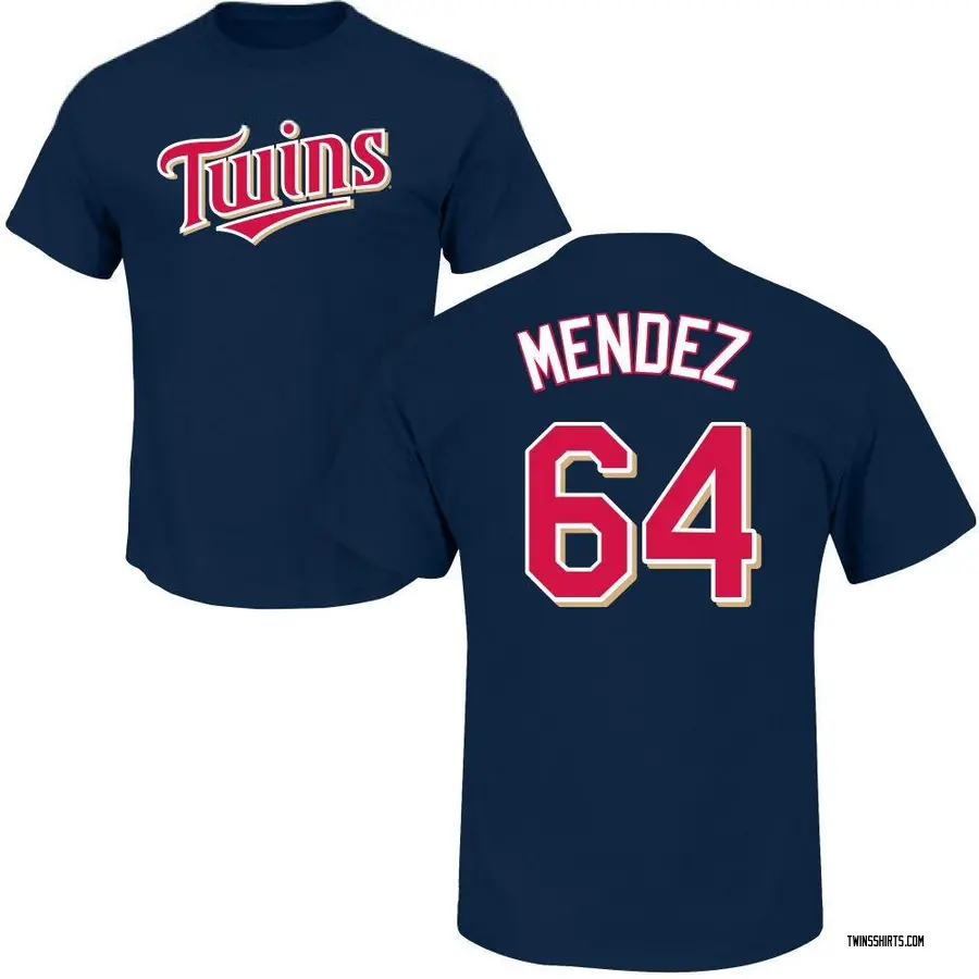 Youth Hendry Mendez Minnesota Twins Roster Name & Number T-Shirt - Navy