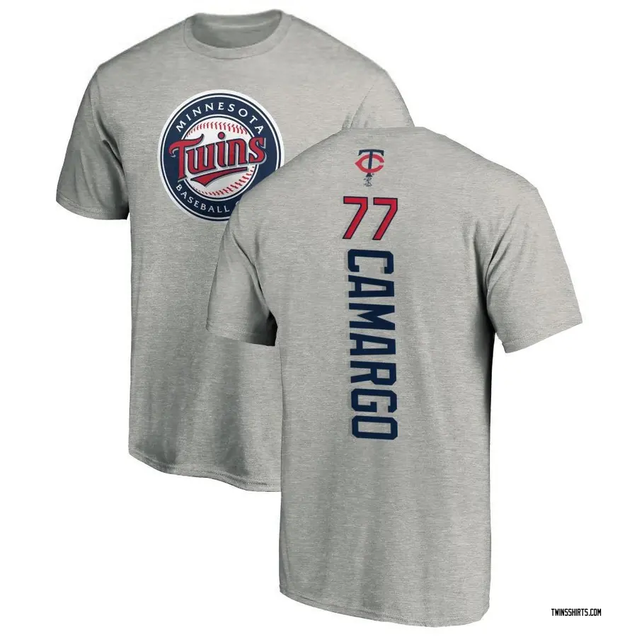 Youth Jair Camargo Minnesota Twins Backer T-Shirt - Ash
