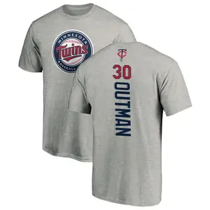 Youth James Outman Minnesota Twins Backer T-Shirt - Ash