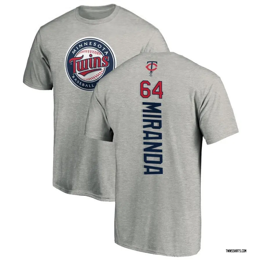 Youth Jose Miranda Minnesota Twins Backer T-Shirt - Ash