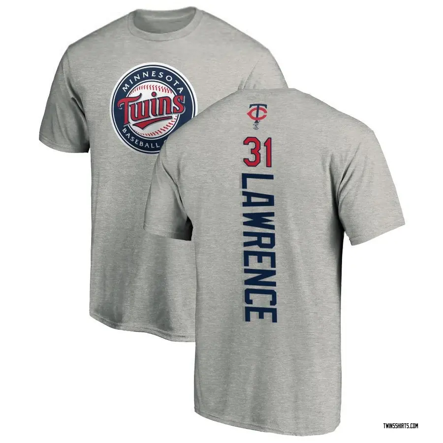 Youth Justin Lawrence Minnesota Twins Backer T-Shirt - Ash