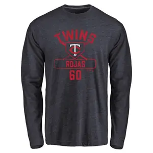 Youth Kendry Rojas Minnesota Twins Base Runner Tri-Blend Long Sleeve T-Shirt - Navy