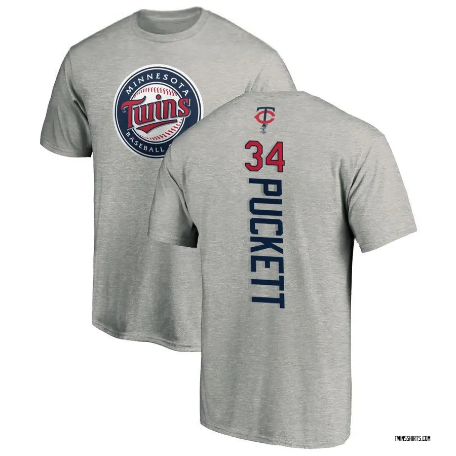 Youth Kirby Puckett Minnesota Twins Backer T-Shirt - Ash