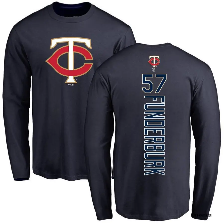 Youth Kody Funderburk Minnesota Twins Backer Long Sleeve T-Shirt - Navy