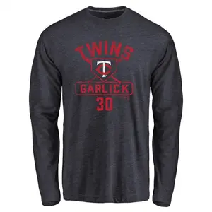 Youth Kyle Garlick Minnesota Twins Base Runner Tri-Blend Long Sleeve T-Shirt - Navy