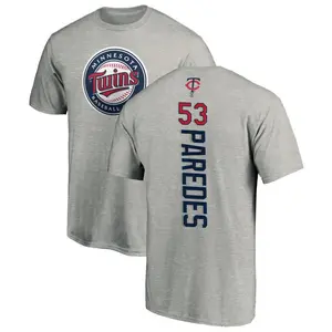 Youth Michael Paredes Minnesota Twins Backer T-Shirt - Ash