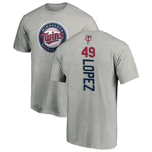 Youth Pablo Lopez Minnesota Twins Backer T-Shirt - Ash