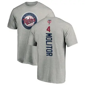 Youth Paul Molitor Minnesota Twins Backer T-Shirt - Ash