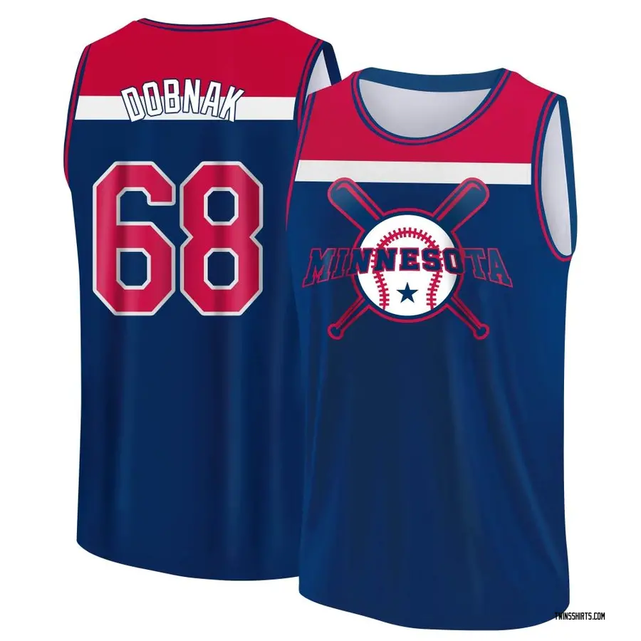 Youth Randy Dobnak Minnesota Twins Royal/Red Baseball Legend Tank Top