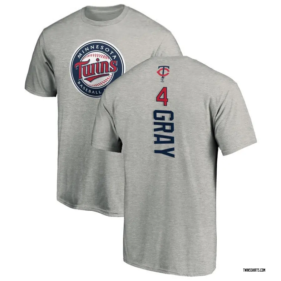 Youth Tristan Gray Minnesota Twins Backer T-Shirt - Ash