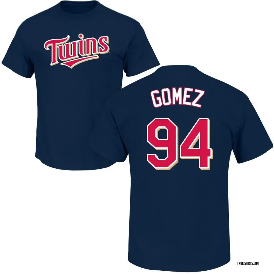 Youth Yoendrys Gomez Minnesota Twins Roster Name & Number T-Shirt - Navy